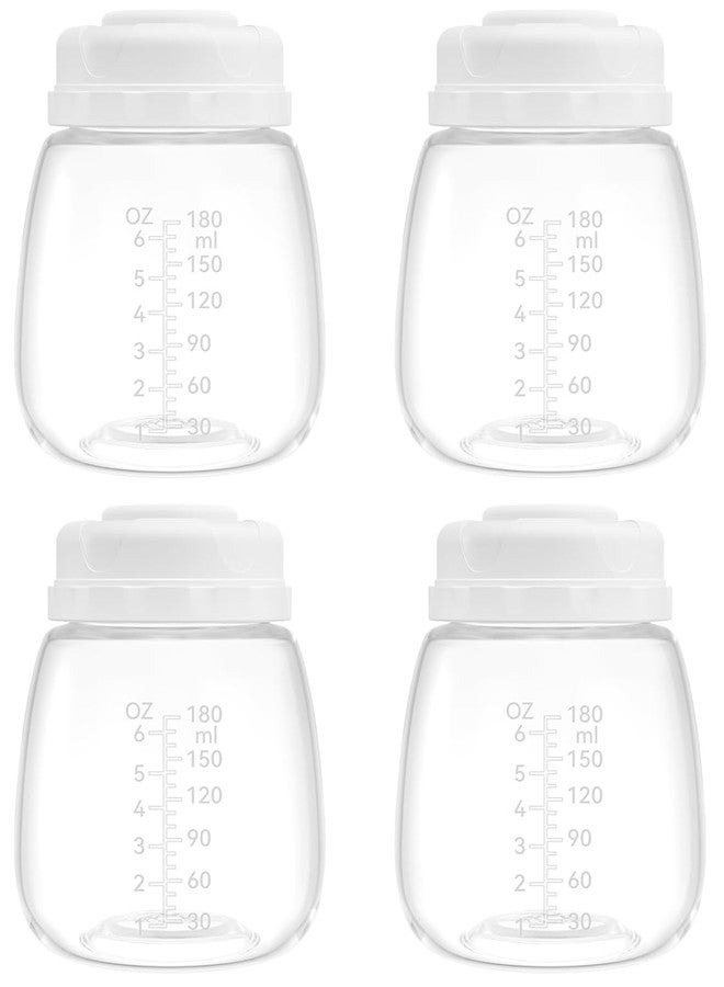 TOVVILD Replacement Pump Bottles for Spectra/Motif Luna/Most Wide-Mouth Flanges, S1 S2 Milk Storage Bottle for Pumping, 6oz/180ml - Image 1